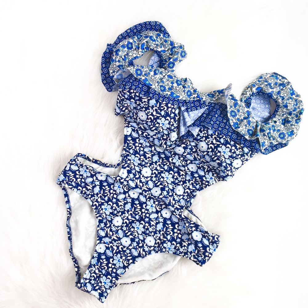 Jessica Simpson | liberty floral ruffle onepiece